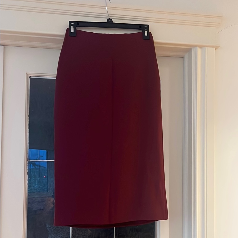 Babaton Burgundy Skirt with Slit Size 4